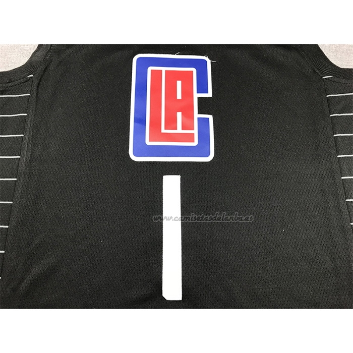 Camiseta Los Angeles Clippers James Harden NO 1 Statement 2021-22 Negro